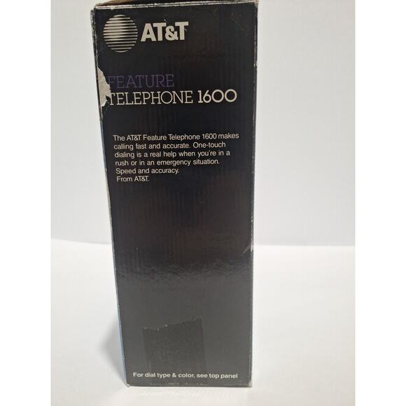 AT&T Feature Telephone 1600 Smokey Pearl – NOS Digital Display Phone- Mint - Picture 7 of 9